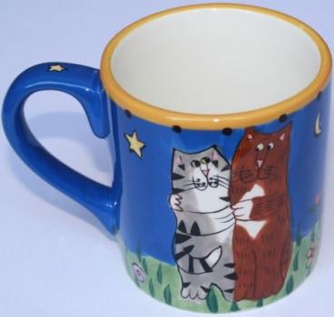 Tasse verliebtes Katzenpärchen
