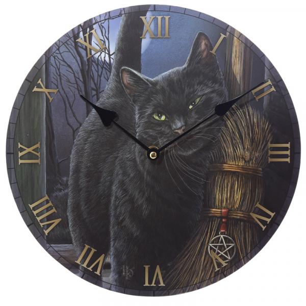 Wanduhr Magische Katze