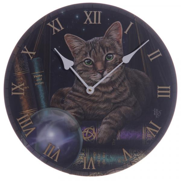 Wanduhr Wahrsagerkatze