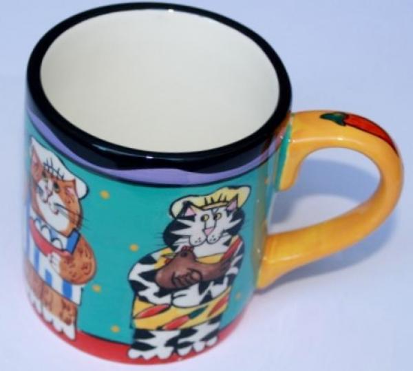 Tasse Katze als Koch