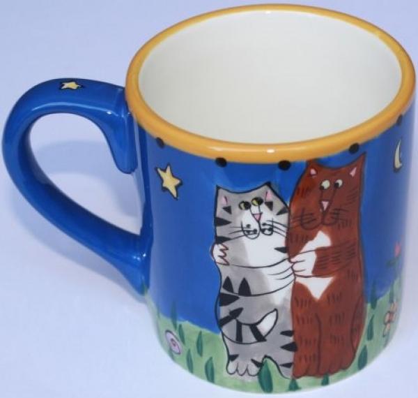 Tasse verliebtes Katzenpärchen
