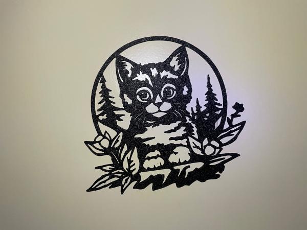 Katze Fensterbild